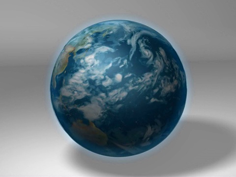 地球3D地球旋转视频素材