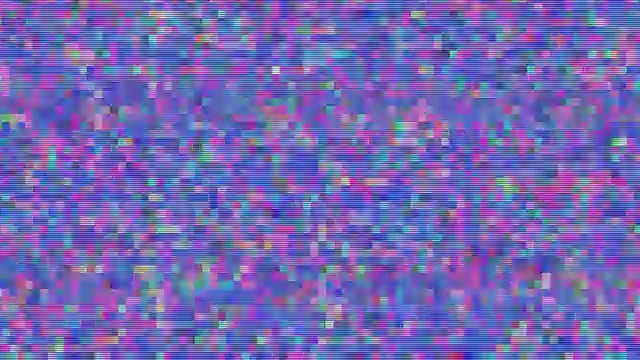 独特设计的抽象数字动画像素噪声故障错误视频破坏视频下载