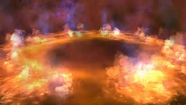 火的数字粒子动画视频素材