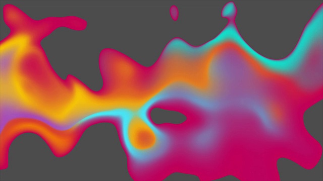 彩色液体三维抽象波浪视频动画视频素材