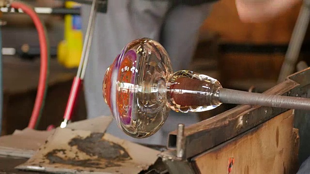 玻璃厂玻璃制造工艺视频素材
