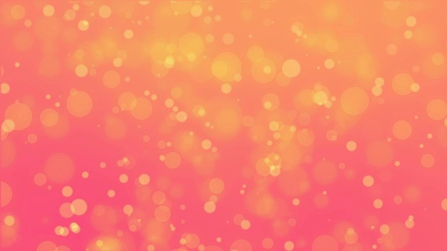 亮橙粉色的散景背景视频素材