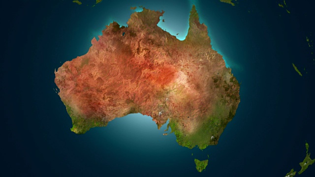 澳大利亚植被的复兴，4K动画。视频素材