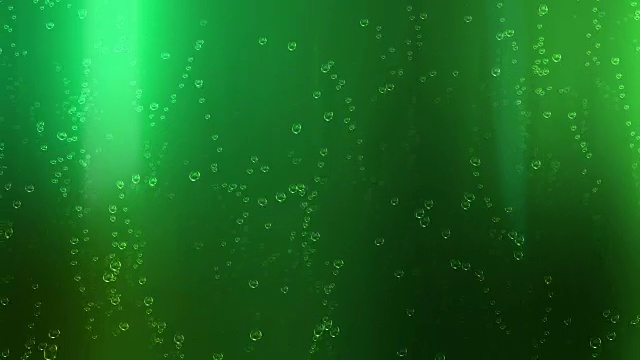 绿色啤酒汽水泡泡环视频素材