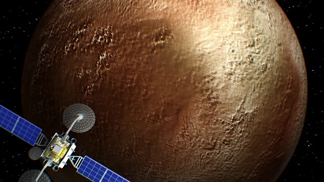 虚构的冥王星背景卫星视频素材