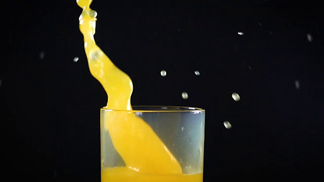掉下假冰和黄色果汁视频下载