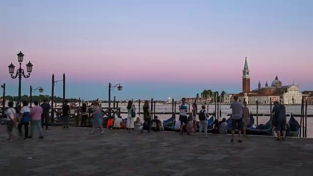 4k时间流逝:意大利威尼斯圣马可广场视频素材