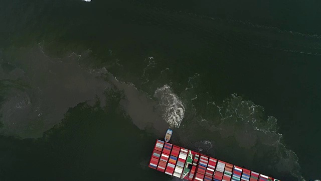 巴西桑托斯港鸟瞰图视频素材