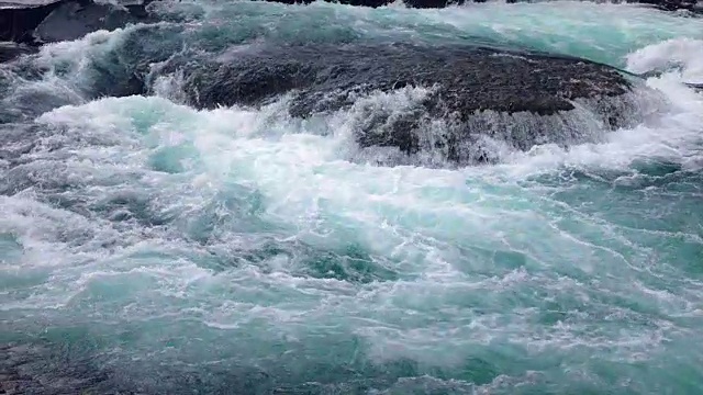 山河水与慢镜头特写视频素材