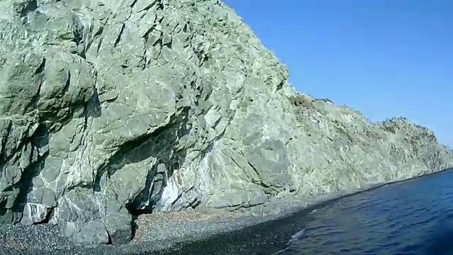 石头在水里视频素材
