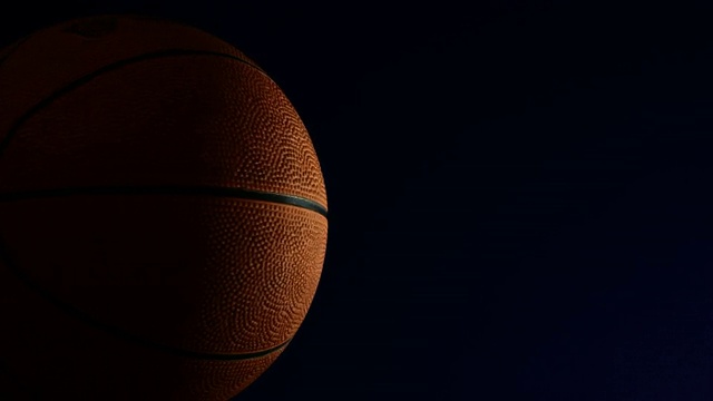 篮球旋转半近距离高清视频素材