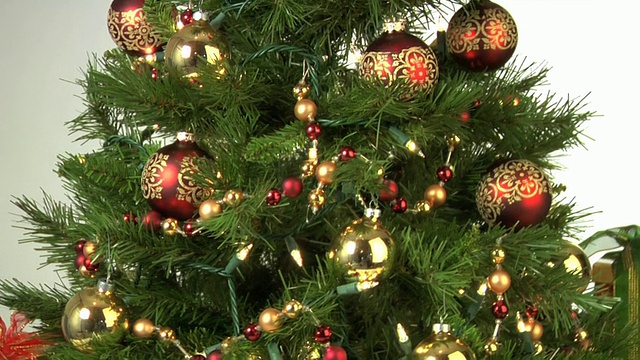 圣诞树和礼物视频素材