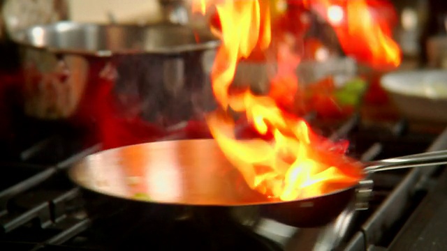 高清火焰蔬菜2视频素材