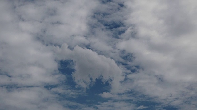 蓝天白云。间隔拍摄4 k视频素材