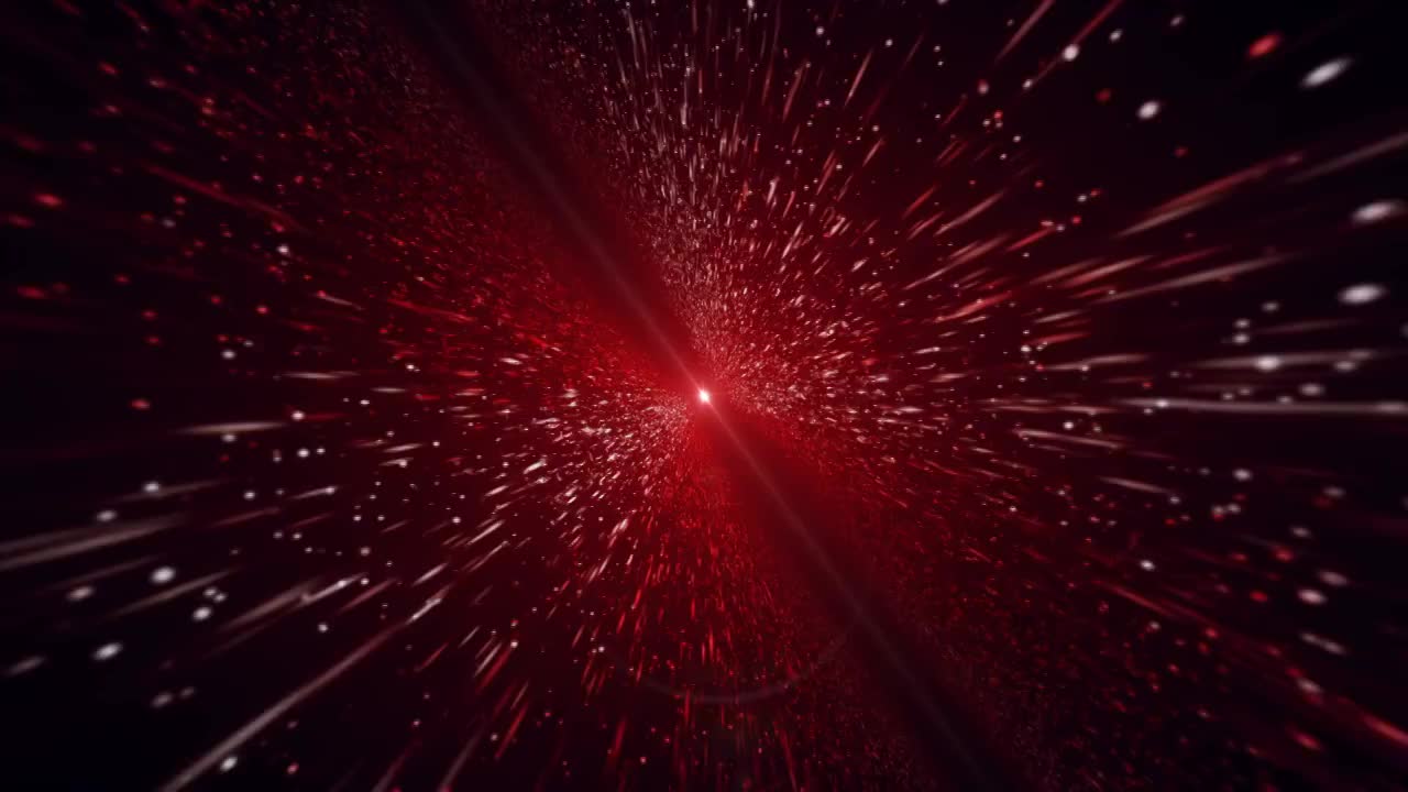 光束，红色粒子背景视频素材