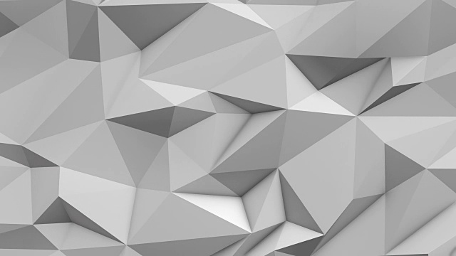 白色抽象低多边形三角形背景视频素材
