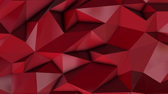 红色抽象低多边形三角形背景视频素材