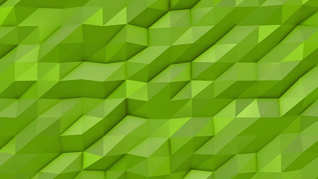 绿色抽象低多边形三角形背景视频素材