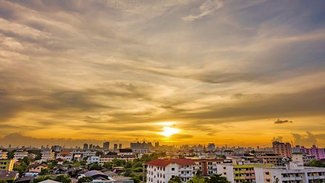 曼谷的日落视频素材