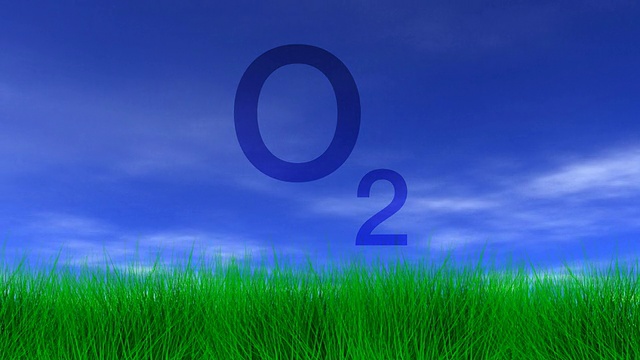 氧气，绿草，蓝天视频下载