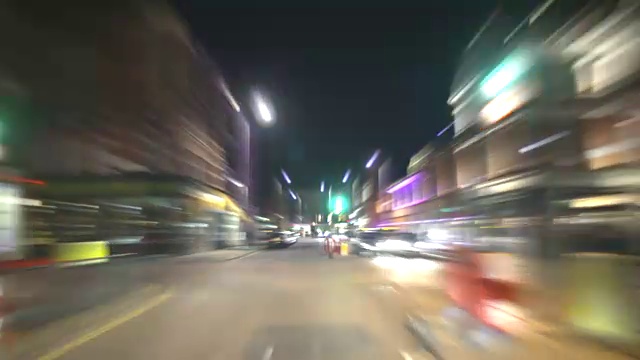 快速城市夜间驾驶延时。高清视频下载