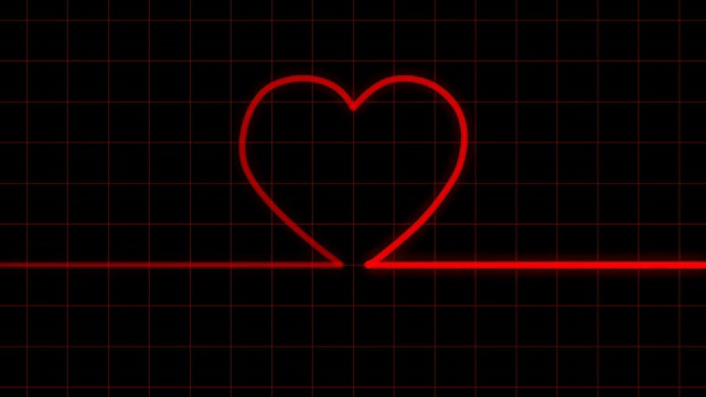 心电图显示马特的心脏形状视频下载