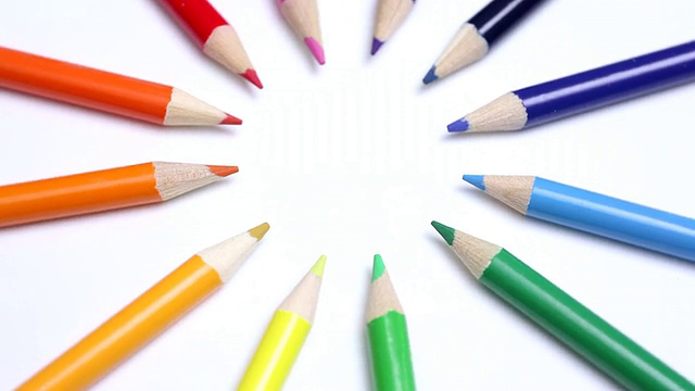 彩色铅笔视频素材