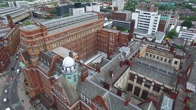 航拍曼彻斯特城市景观，英国视频素材