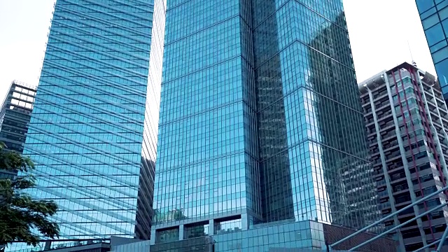 马尼拉商业区天际线，现代建筑景观视频素材