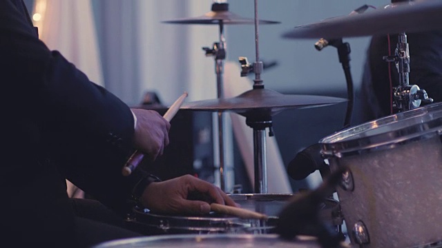 鼓手独奏音乐会视频素材