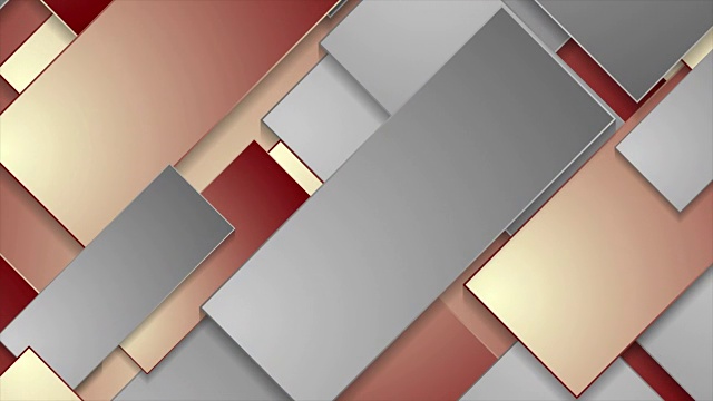 抽象的红灰色几何技术视频动画视频素材
