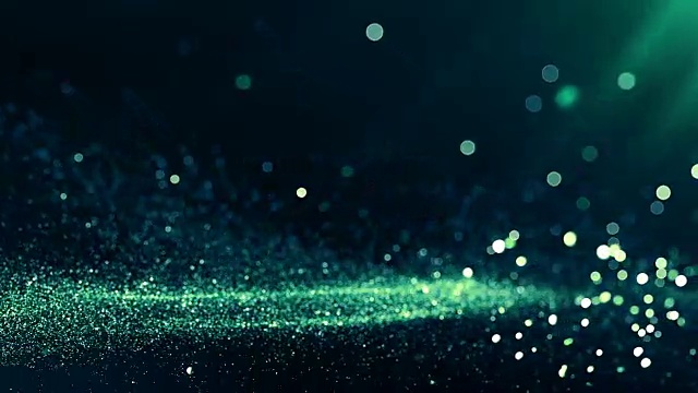 散焦粒子背景(蓝/绿)-环视频素材