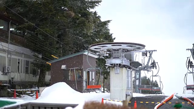 滑雪起重视频素材