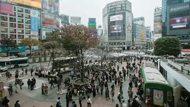 4kTime lapse -东京、新宿人群步行视频素材