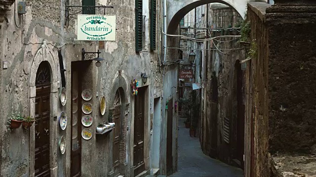 意大利索拉诺的小街道视频素材