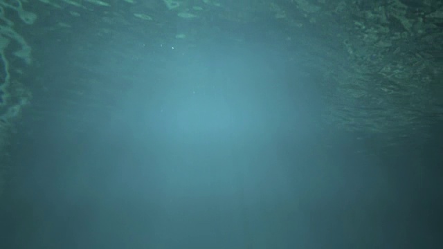 水下海浪波纹和流动的光线。没有影响视频素材