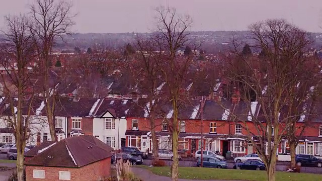 英国小镇的屋顶视频素材