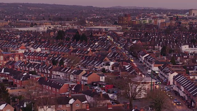 俯瞰英国沃特福德的房屋视频素材