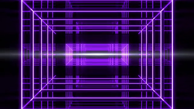 辉光紫光隧道视频素材