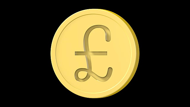 金币上的英镑符号视频下载
