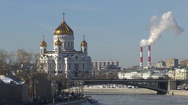 莫斯科救世主教堂视频素材