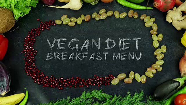 素食饮食早餐菜单停止运动视频下载