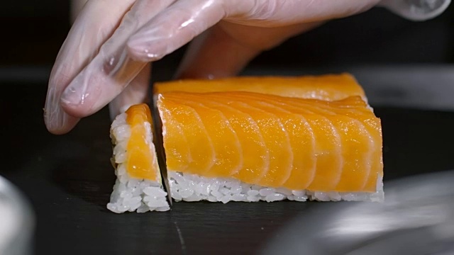 烹饪切寿司卷视频下载