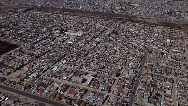 开普敦的城镇贫民窟视频素材