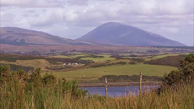 美丽的爱尔兰绿色风景视频素材