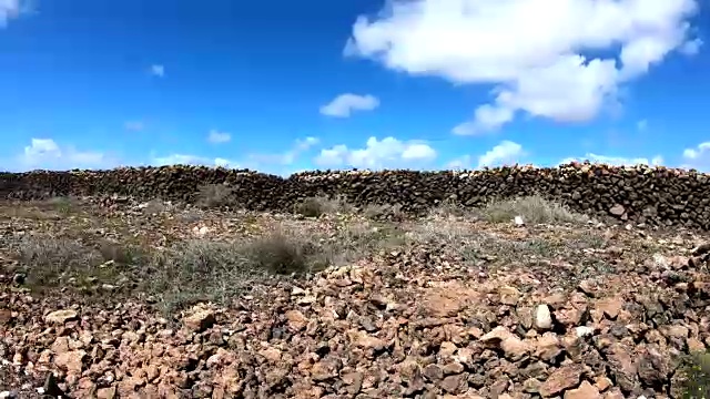 火山景观，富埃特文图拉，火山岩，火山岛，4K视频素材