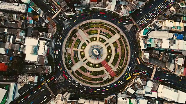 鸟瞰图环城交通视频素材
