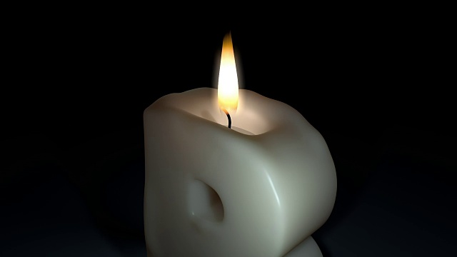生日蜡烛-字母B-火焰动画视频素材