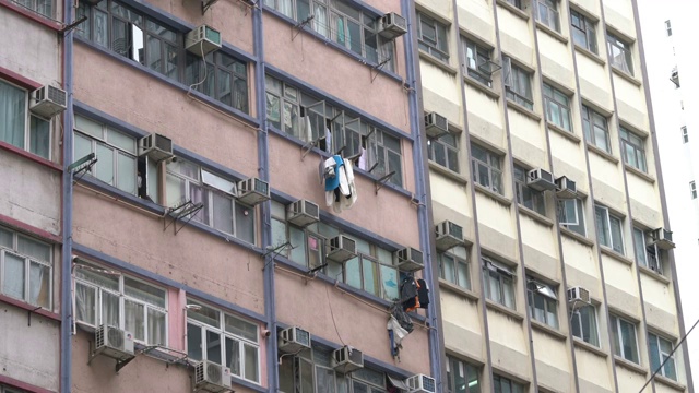 香港公寓的三张照片视频素材