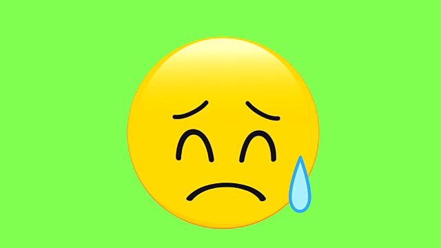 汗水的脸emoji视频素材